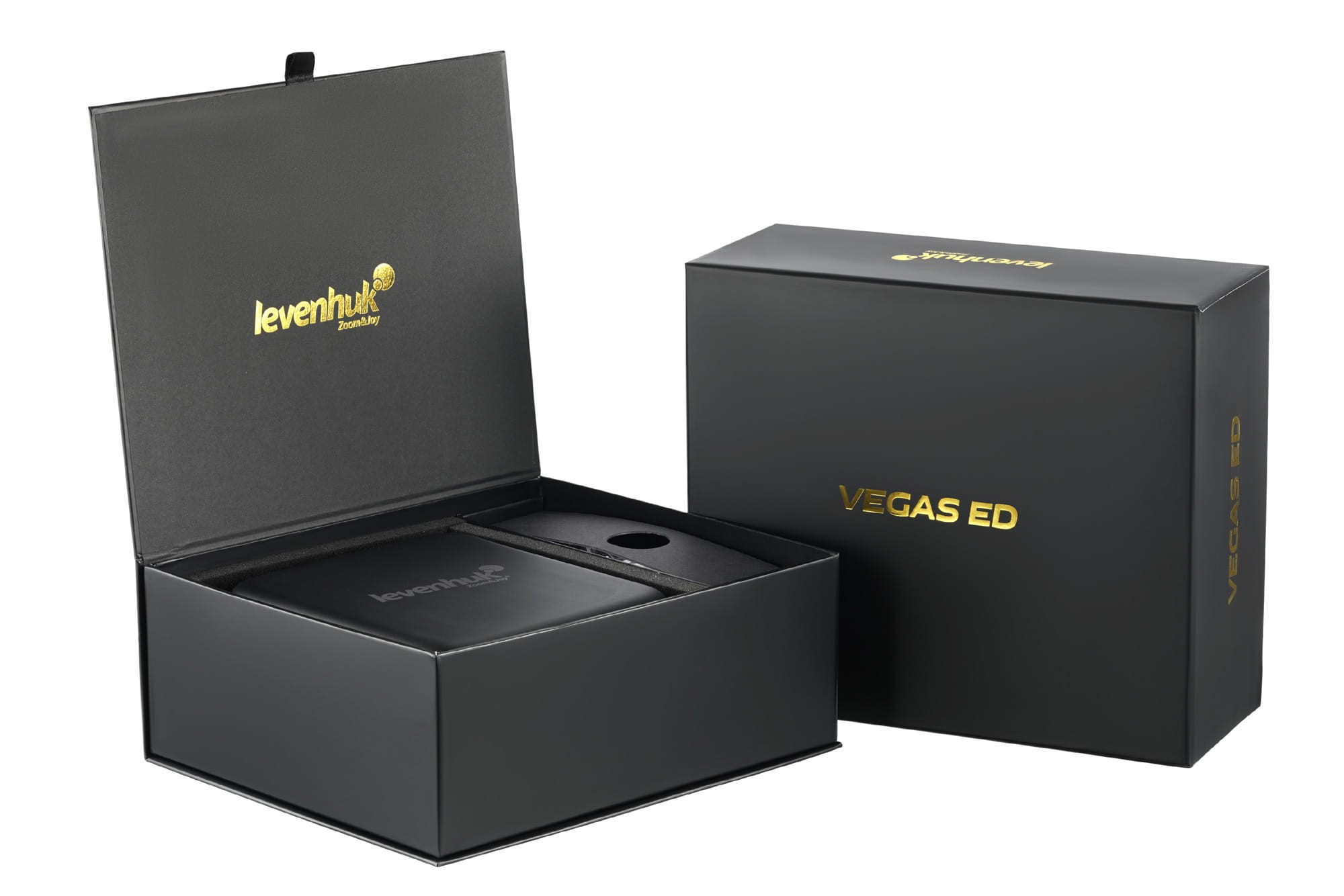 Eleganckie opakowanie lornetki Levenhuk Vegas ED