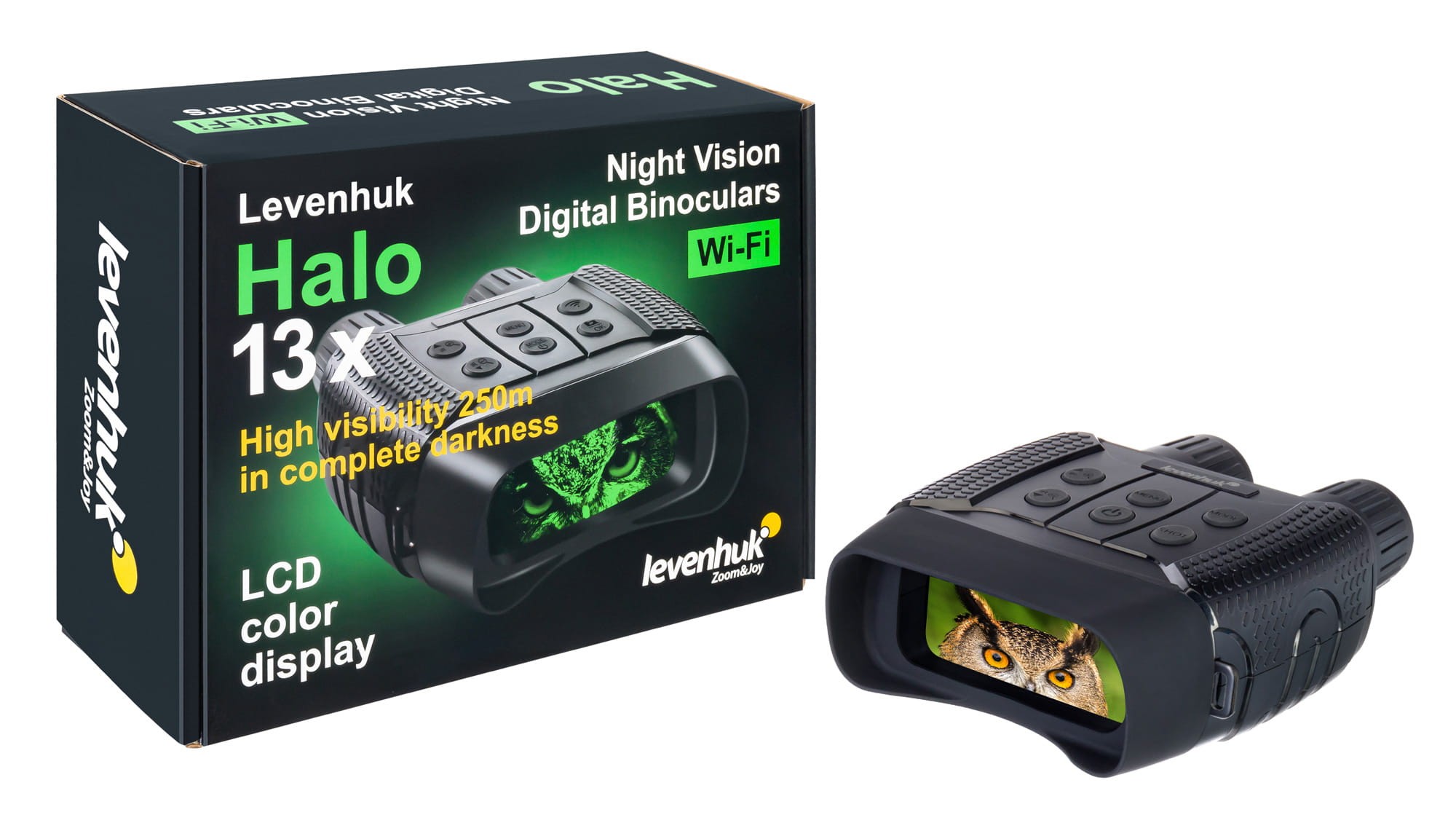 Eleganckie opakowanie lornetki Levenhuk Halo 13x idealne na prezent