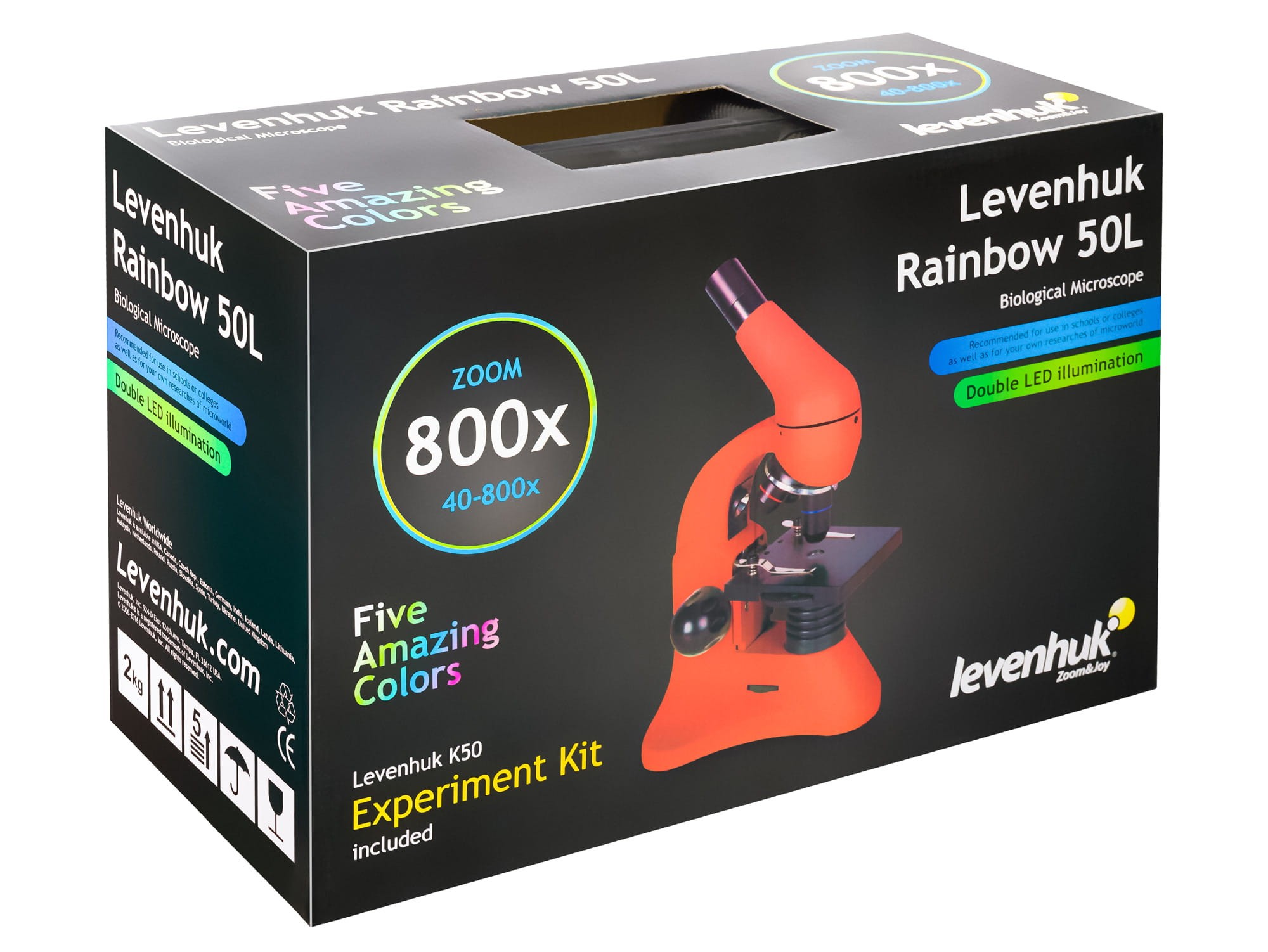 Mikroskop Levenhuk Rainbow 50L Azure jako pomysł na prezent