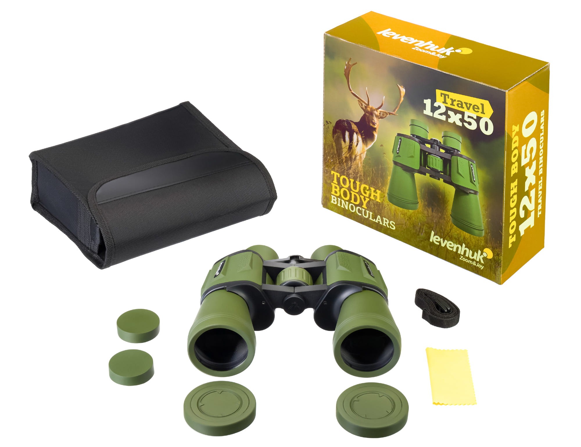 Zestaw akcesoriów Levenhuk Travel 12x50