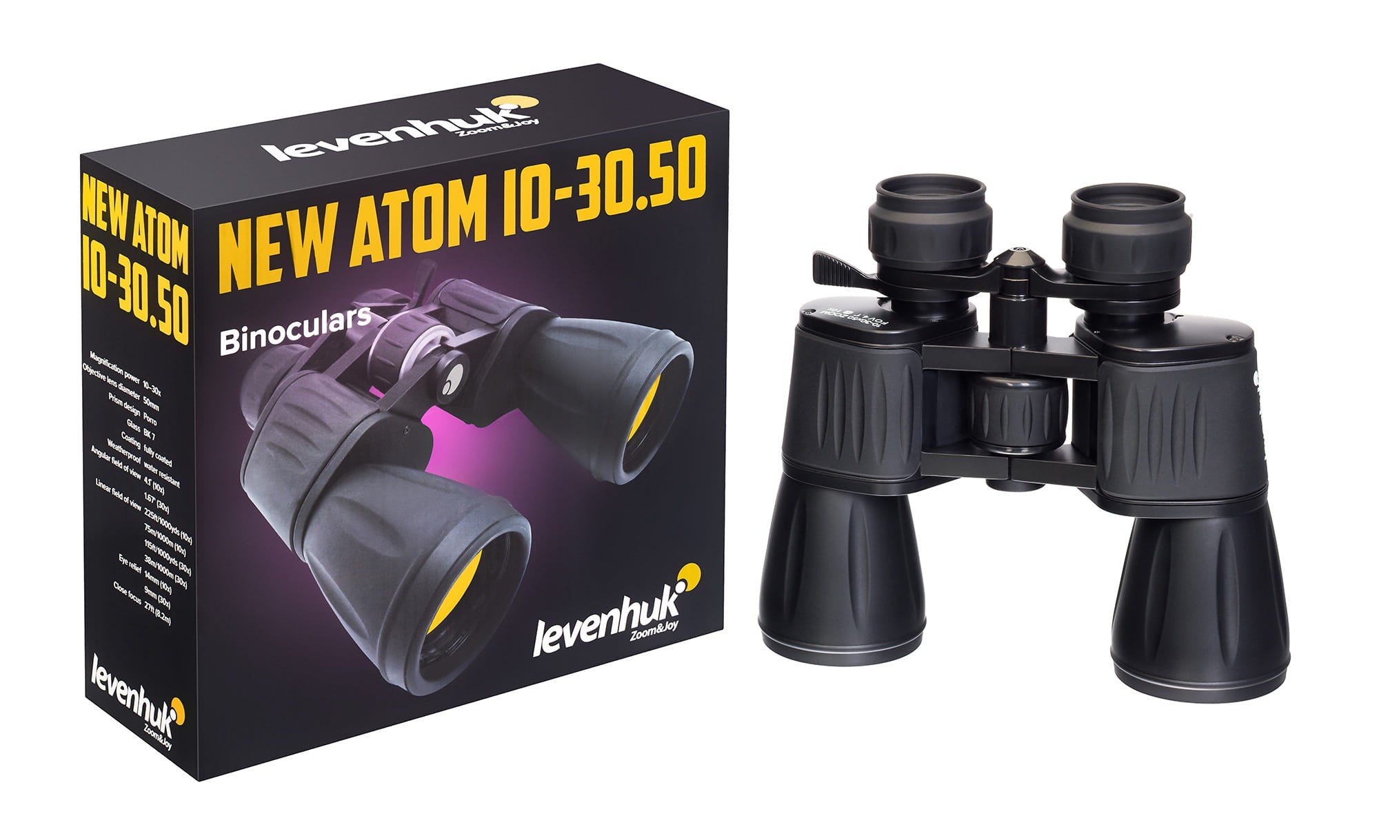 Pudełko lornetki Levenhuk New Atom 10-30x50