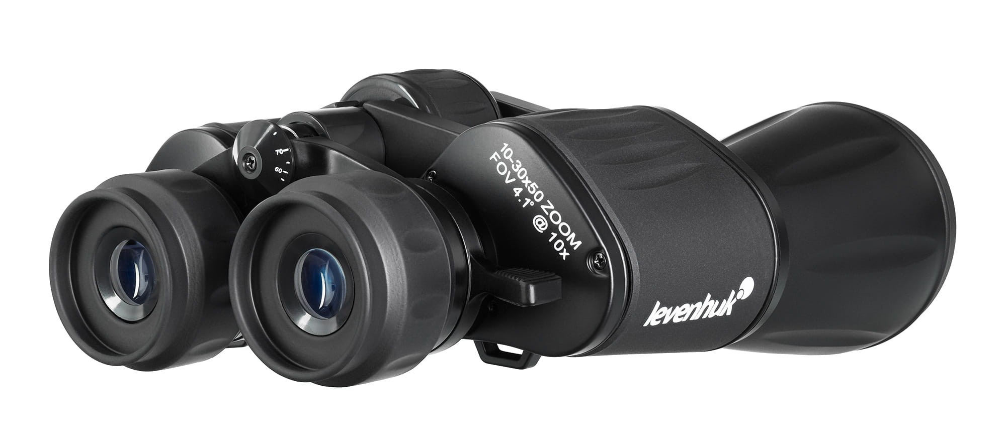 Regulacja zoomu w lornetce Levenhuk New Atom