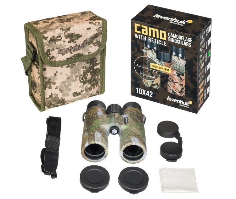 Lornetka z celownikiem Levenhuk Camo 10x42 Grass