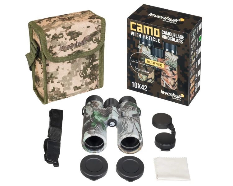 Lornetka z celownikiem Levenhuk Camo 10x42 Moss