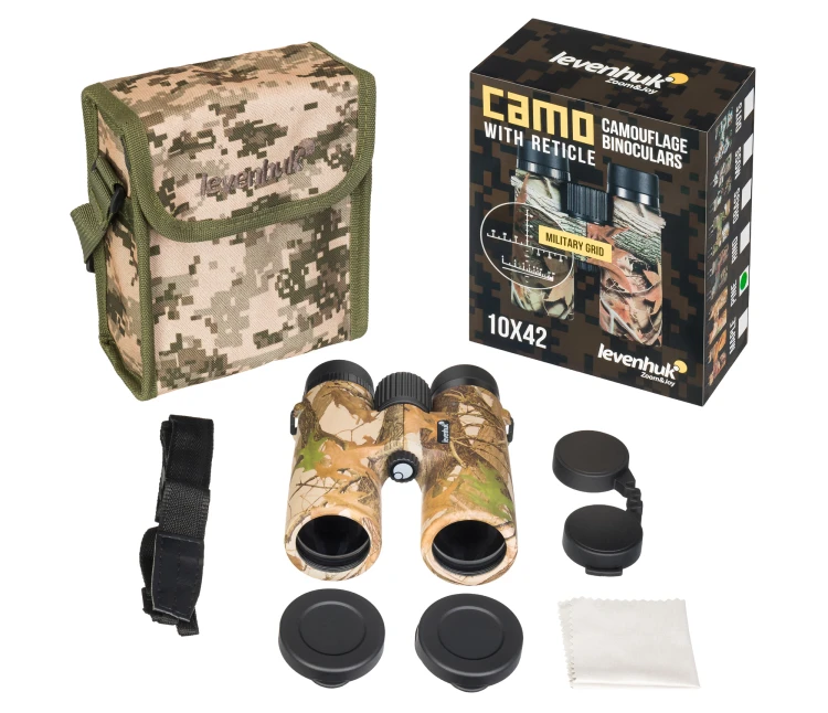 Lornetka z celownikiem Levenhuk Camo 10x42 Pine