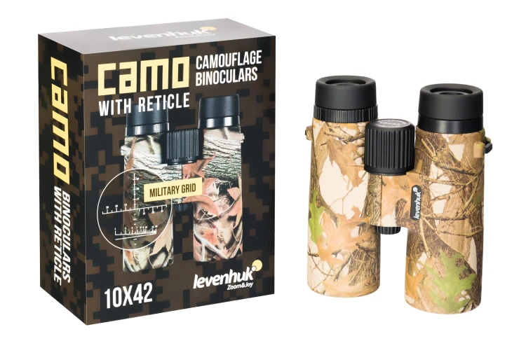 Lornetka z celownikiem Levenhuk Camo 10x42 Pine