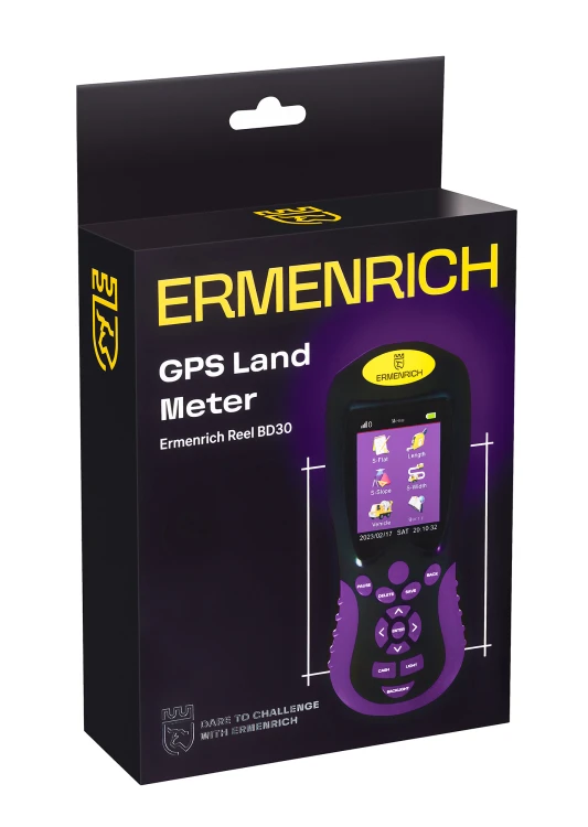 Miernik powierzchni gruntów z GPS Ermenrich Reel BD30 purpurowy