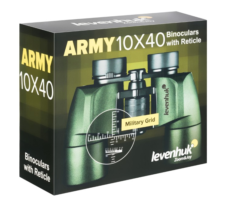 Lornetka z celownikiem Levenhuk Army 10x40