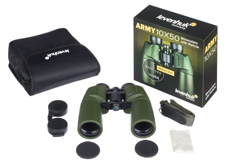Lornetka z celownikiem Levenhuk Army 10x50