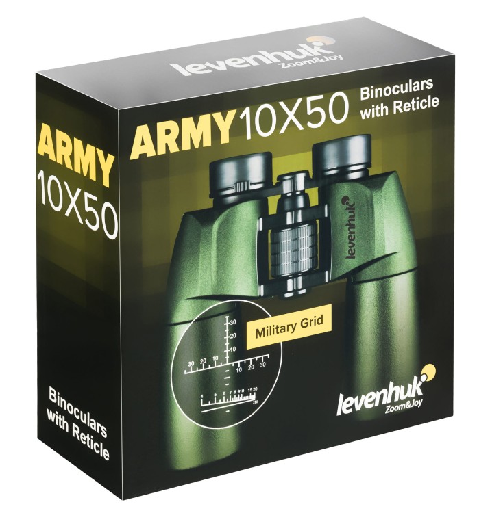 Lornetka z celownikiem Levenhuk Army 10x50