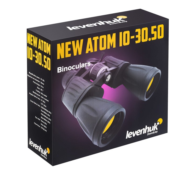 Lornetka Levenhuk New Atom 10-30x50 ZOOM
