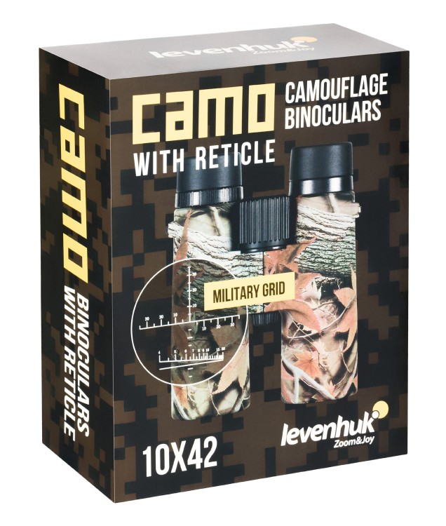 Lornetka z celownikiem Levenhuk Camo 10x42 Maple
