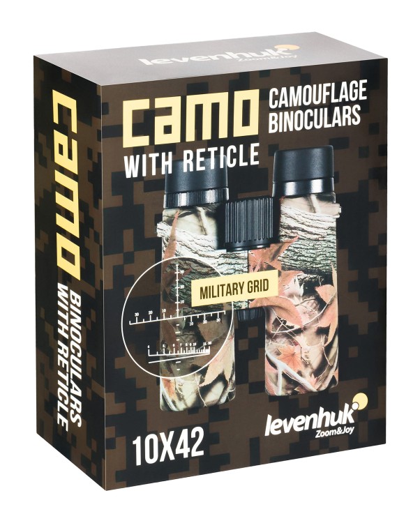 Lornetka z celownikiem Levenhuk Camo 10x42 Moss